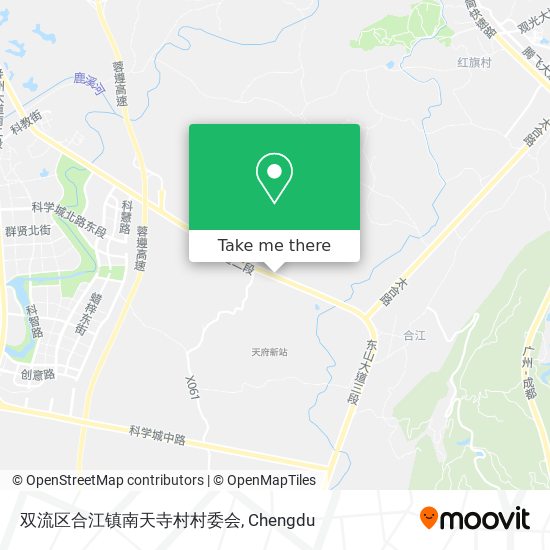 双流区合江镇南天寺村村委会 map