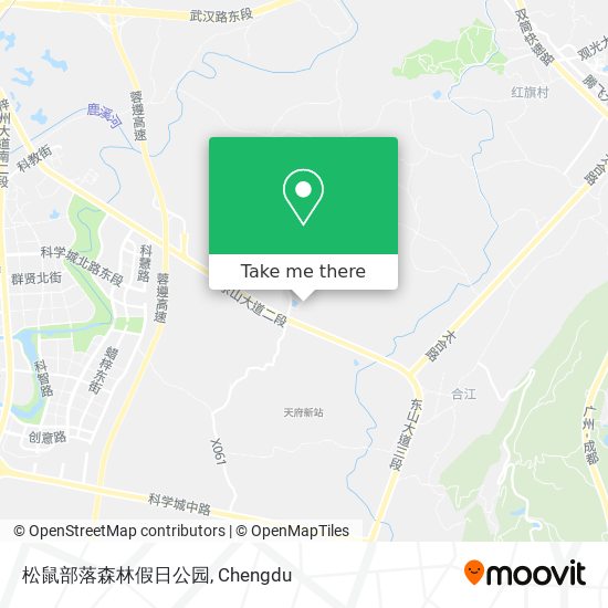 松鼠部落森林假日公园 map