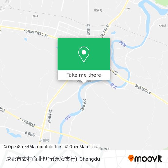 成都市农村商业银行(永安支行) map