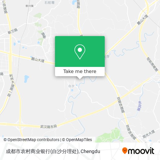 成都市农村商业银行(白沙分理处) map