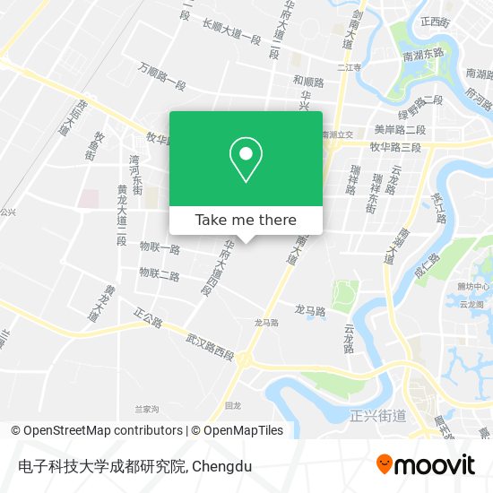 电子科技大学成都研究院 map