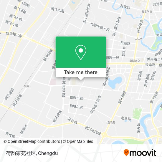 荷韵家苑社区 map