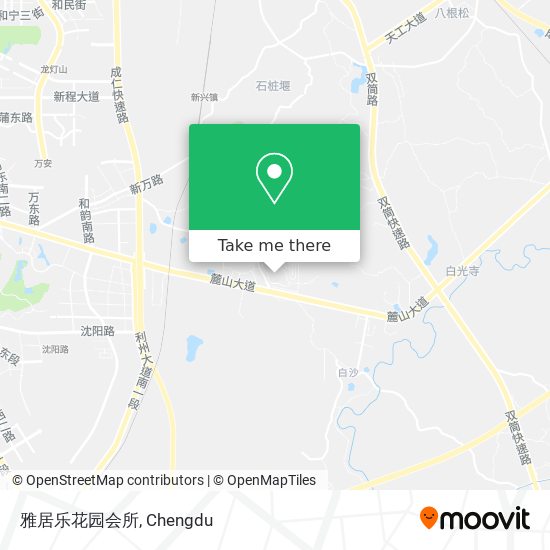 雅居乐花园会所 map