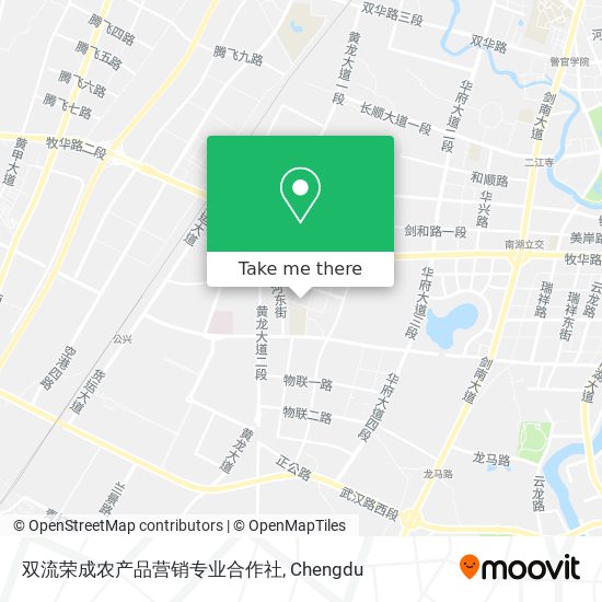 双流荣成农产品营销专业合作社 map