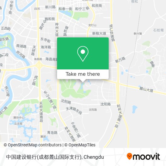 中国建设银行(成都麓山国际支行) map
