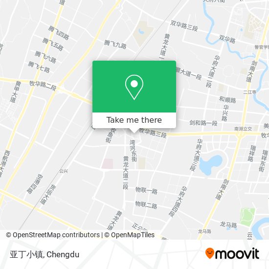 亚丁小镇 map