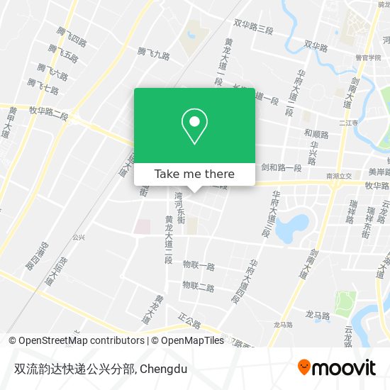 双流韵达快递公兴分部 map
