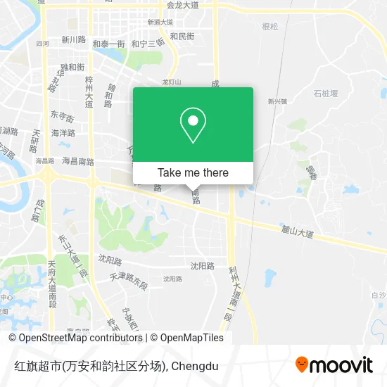 红旗超市(万安和韵社区分场) map
