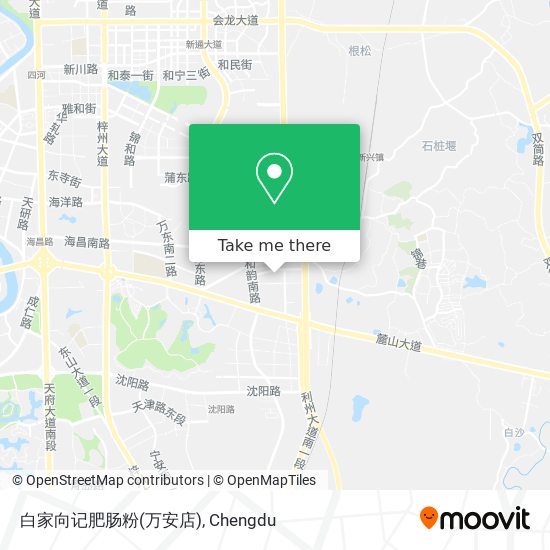 白家向记肥肠粉(万安店) map