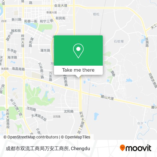 成都市双流工商局万安工商所 map