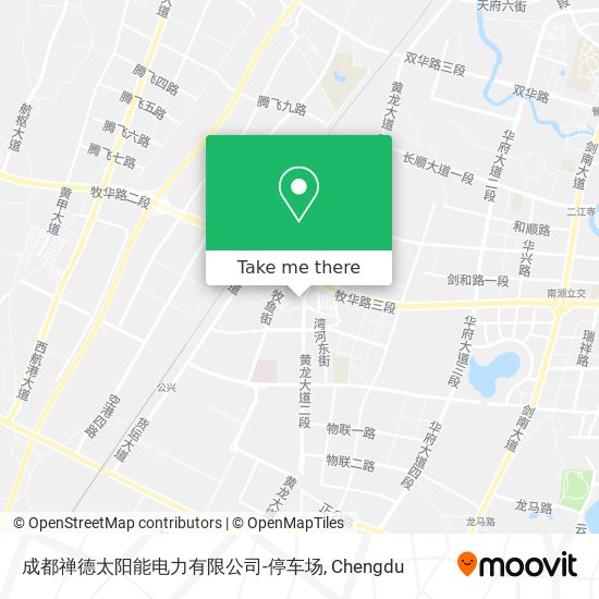 成都禅德太阳能电力有限公司-停车场 map