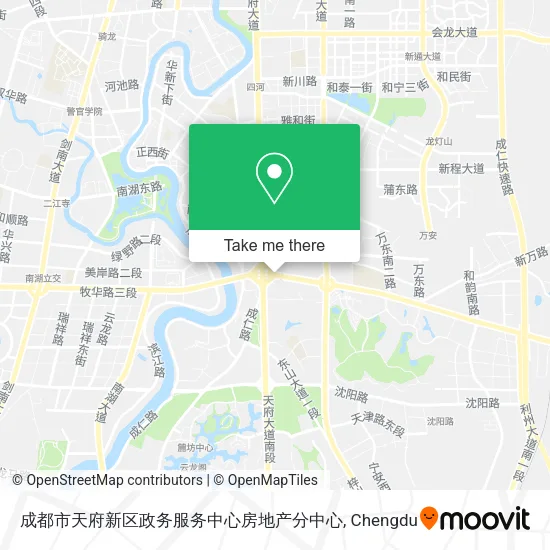 成都市天府新区政务服务中心房地产分中心 map