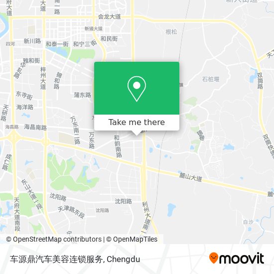 车源鼎汽车美容连锁服务 map