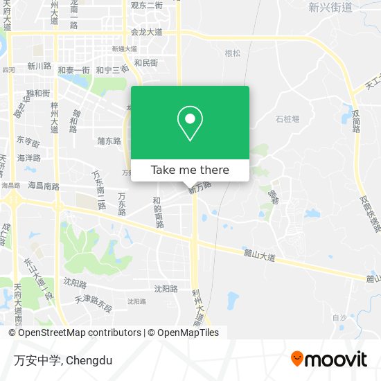 万安中学 map