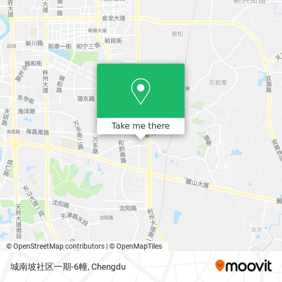 城南坡社区一期-6幢 map