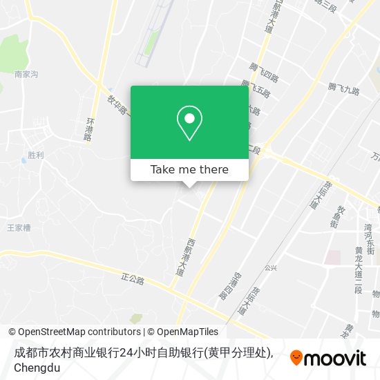 成都市农村商业银行24小时自助银行(黄甲分理处) map