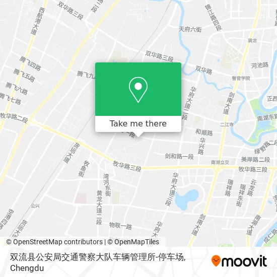 双流县公安局交通警察大队车辆管理所-停车场 map