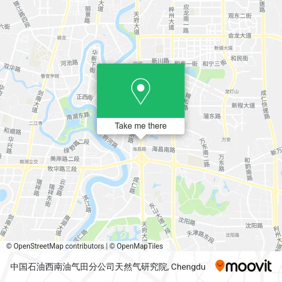 中国石油西南油气田分公司天然气研究院 map