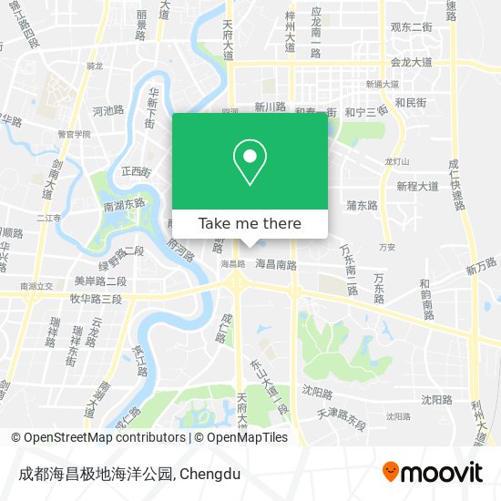 成都海昌极地海洋公园 map