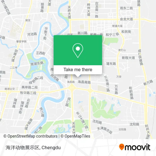 海洋动物展示区 map