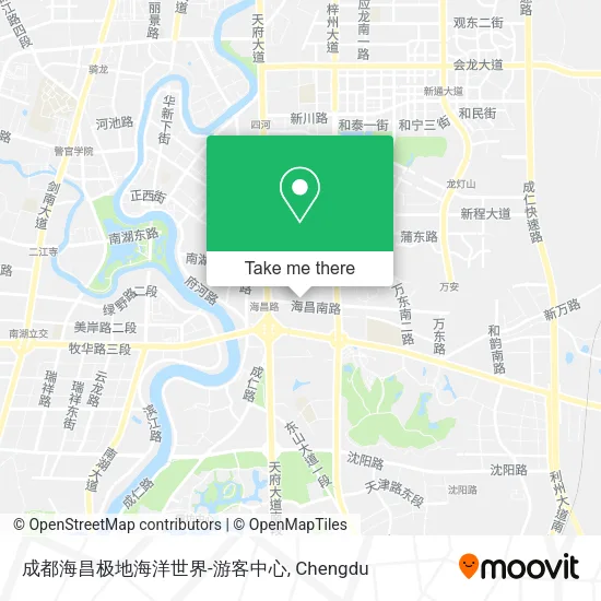 成都海昌极地海洋世界-游客中心 map