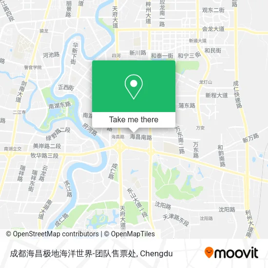 成都海昌极地海洋世界-团队售票处 map