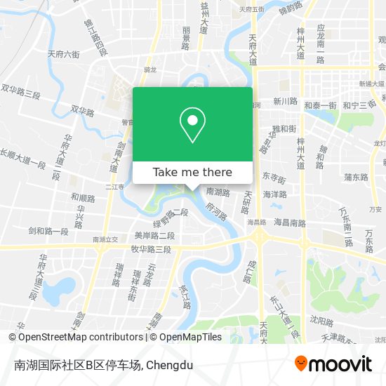 南湖国际社区B区停车场 map