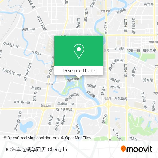 80汽车连锁华阳店 map