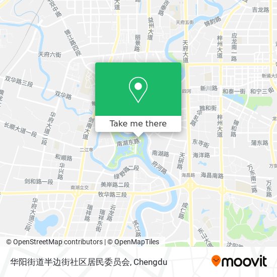 华阳街道半边街社区居民委员会 map