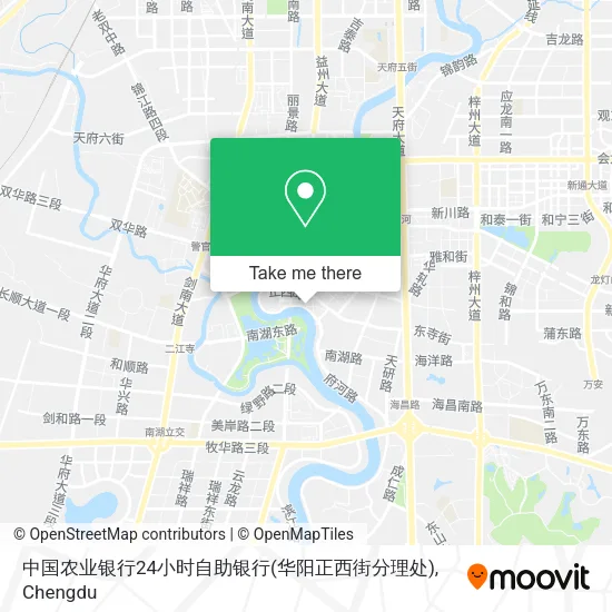 中国农业银行24小时自助银行(华阳正西街分理处) map