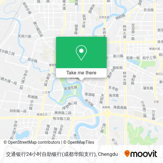 交通银行24小时自助银行(成都华阳支行) map