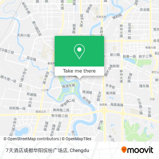 7天酒店成都华阳缤纷广场店 map