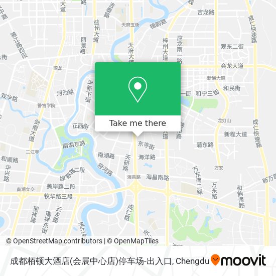 成都栢顿大酒店(会展中心店)停车场-出入口 map