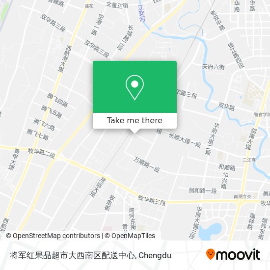 将军红果品超市大西南区配送中心 map