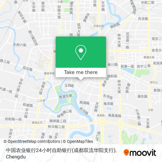 中国农业银行24小时自助银行(成都双流华阳支行) map