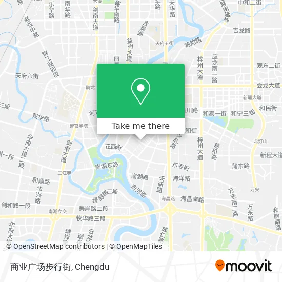 商业广场步行街 map