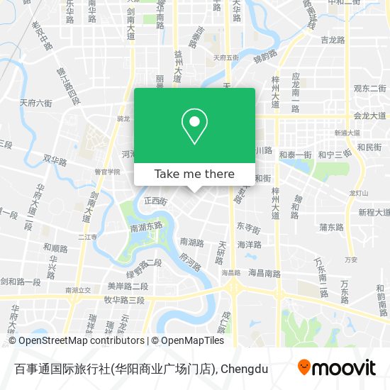 百事通国际旅行社(华阳商业广场门店) map