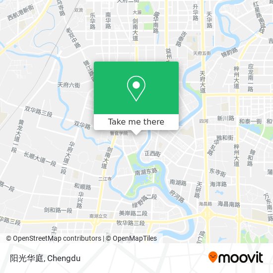 阳光华庭 map