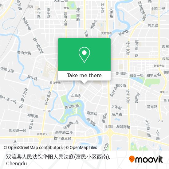 双流县人民法院华阳人民法庭(富民小区西南) map