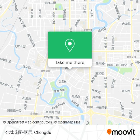 金城花园-跃层 map