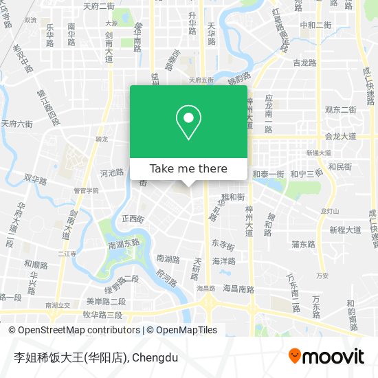 李姐稀饭大王(华阳店) map
