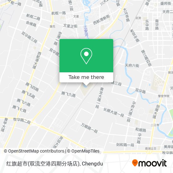 红旗超市(双流空港四期分场店) map