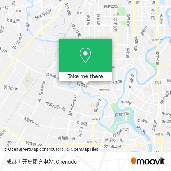 成都川开集团充电站 map