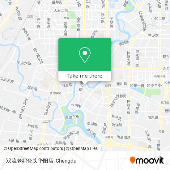 双流老妈兔头华阳店 map