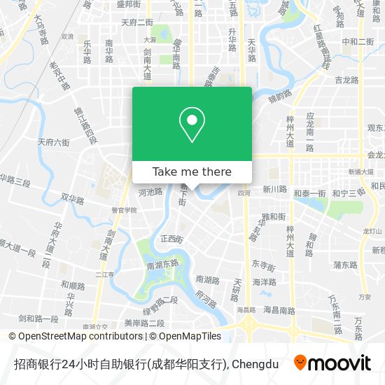 招商银行24小时自助银行(成都华阳支行) map