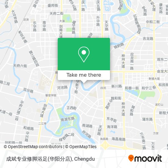 成斌专业修脚浴足(华阳分店) map