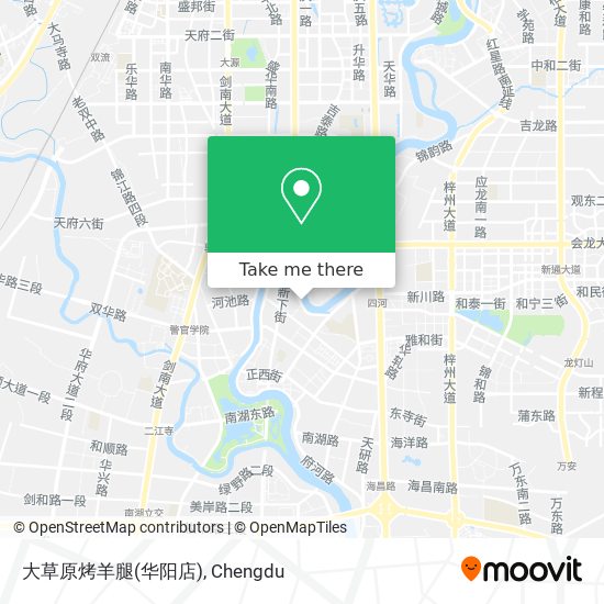 大草原烤羊腿(华阳店) map