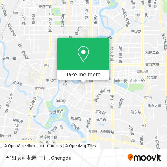 华阳滨河花园-南门 map