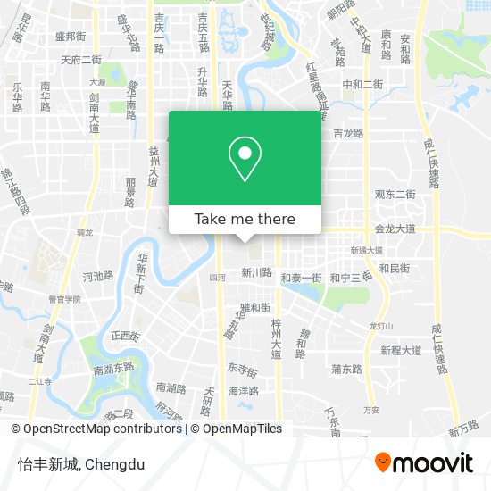 怡丰新城 map