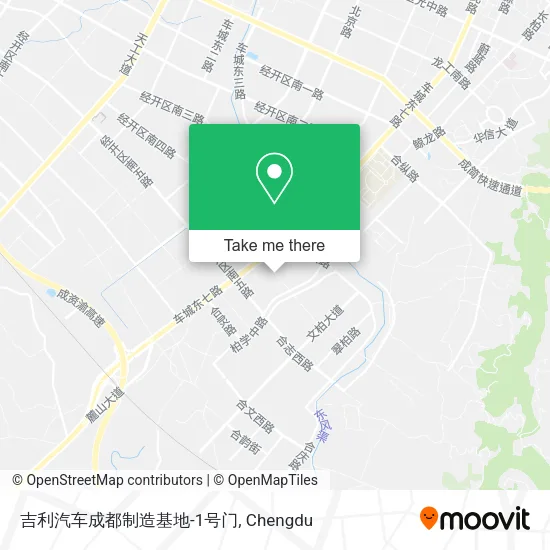 吉利汽车成都制造基地-1号门 map